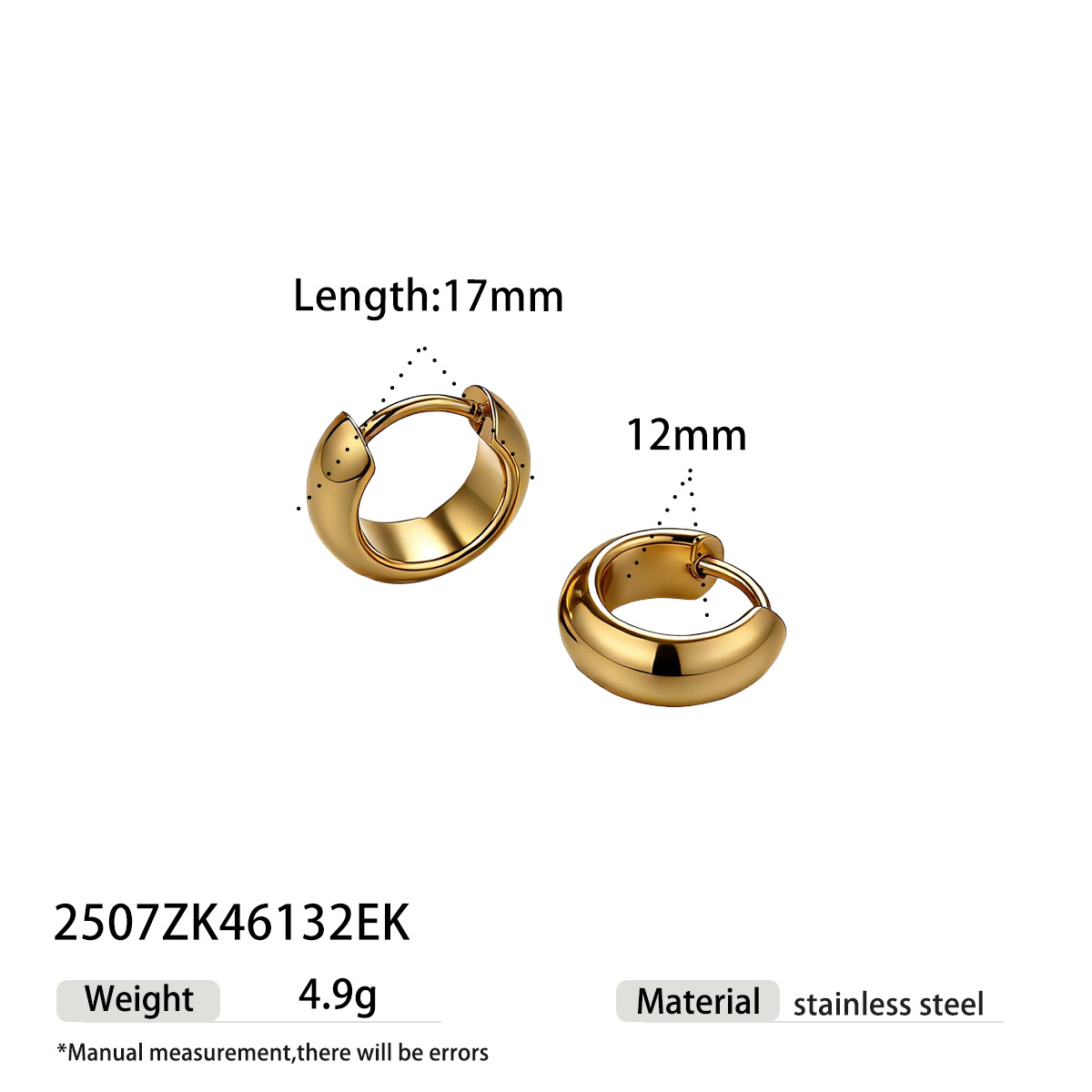 Taina europa y americana pendientes de acero inoxidable lujoso ligero de alto nivel brillante chapado en oro y plata pendientes de color contraste transfronterizos pendientes calientes image 14