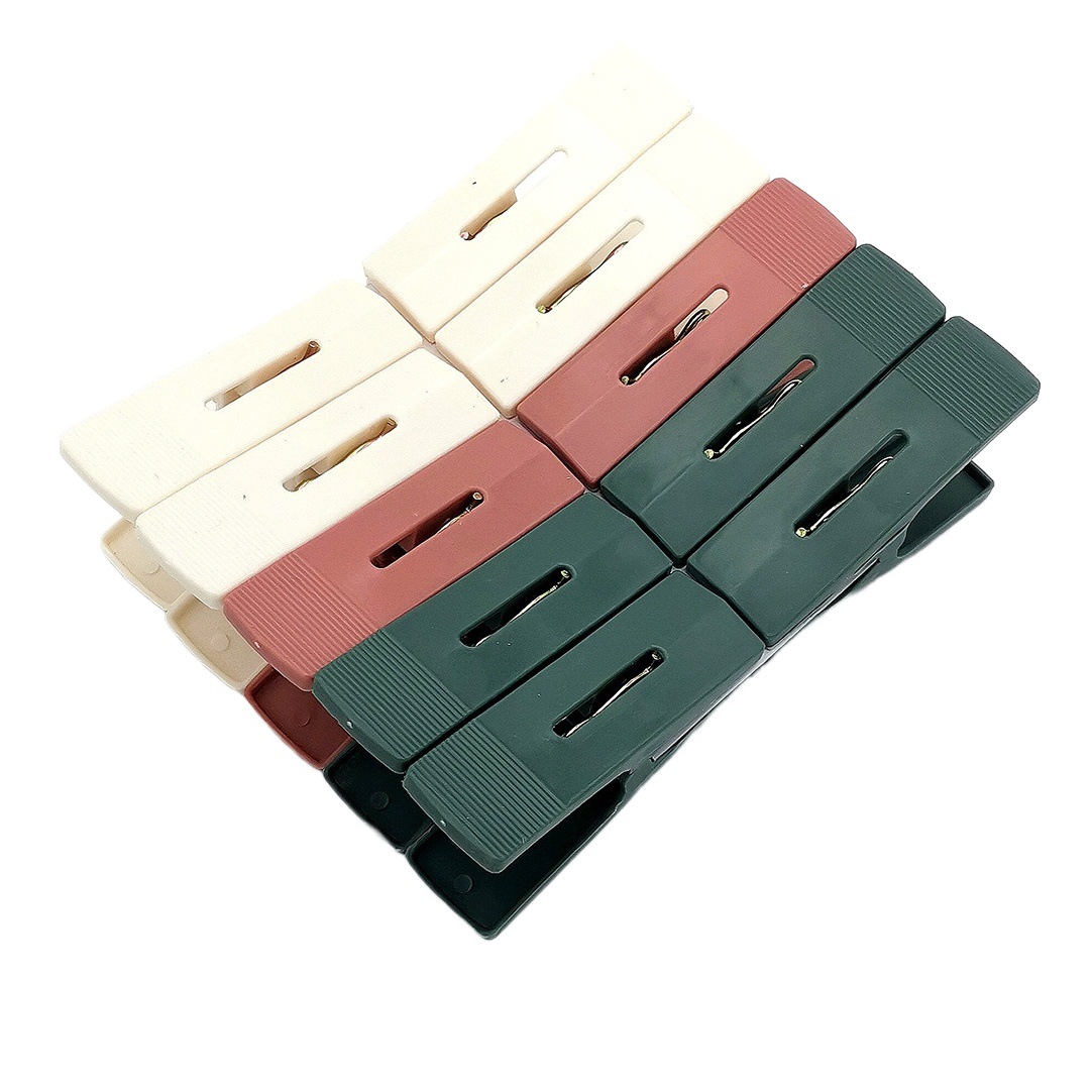 M7 614 210-10 diez clips de ropa de plástico multifuncional clip de edredón de plástico a prueba de viento clip de edredón de secado ropa de gran tamaño