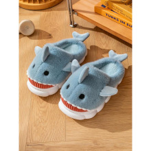G 26455 Couple plush shark slippers ����ë����������Ь
