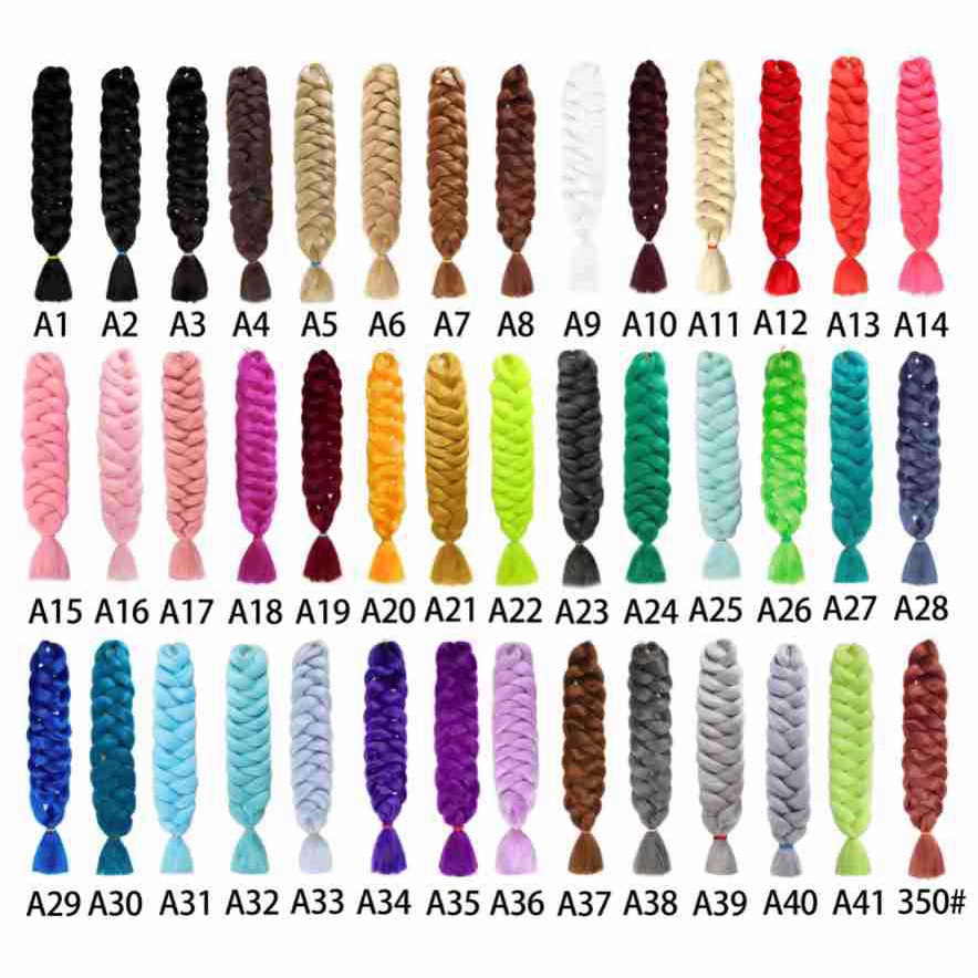 Xpression braid 82inch 165g peluca larga trenza grande peluca africana negra trenza sucia