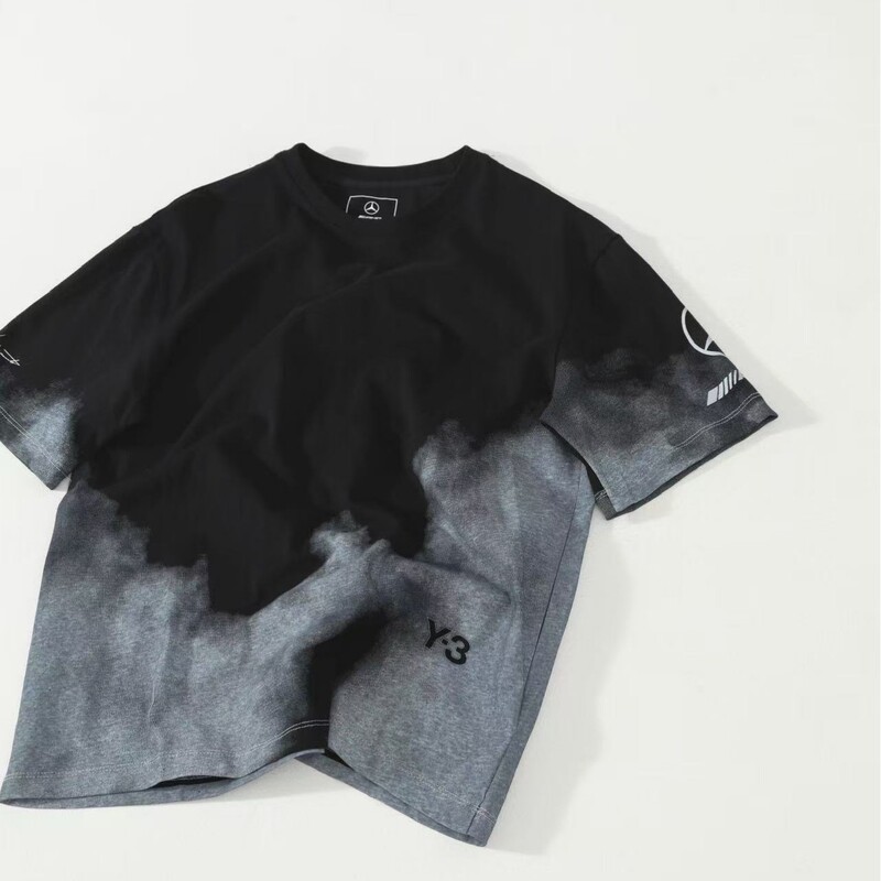 High-End Version 2026 Summer New Amg Collaboration Tie-Dye Short-Sleeve T-Shirt Unisex Versatile Base Shirt Trendy High-End Version 2026 Summer New Amg Collaboration Tie-Dye Short-Sleeve T-Shirt Unisex Versatile Base Shirt Trendy