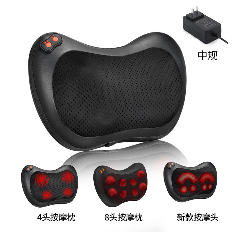 クロスボーダー電動頚椎マッサージ枕卸売り多機能車載家庭用肩首マッサージ器腰腹背中マッサージ器|undefined