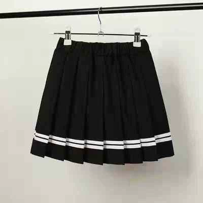 Black inlaid white skirt