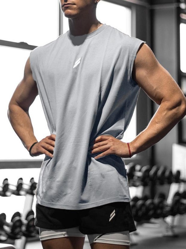 Chaleco de secado rápido para hombres transfronterizos, tela de ojos de pájaro transpirable, baloncesto de secado rápido, deportes de fitness transfronterizos en verano, Europa y los Estados Unidos.