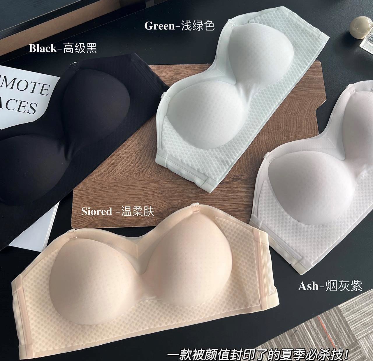 New Miracle Strapless 2.0 Invisible Bra Breathable Anti-Slip Half Cup One Shoulder Small Breast Seamless Underwear for Women