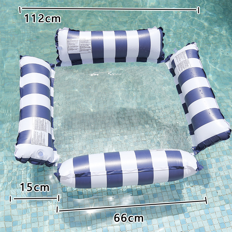 진한 파란색 4관 리클라이너