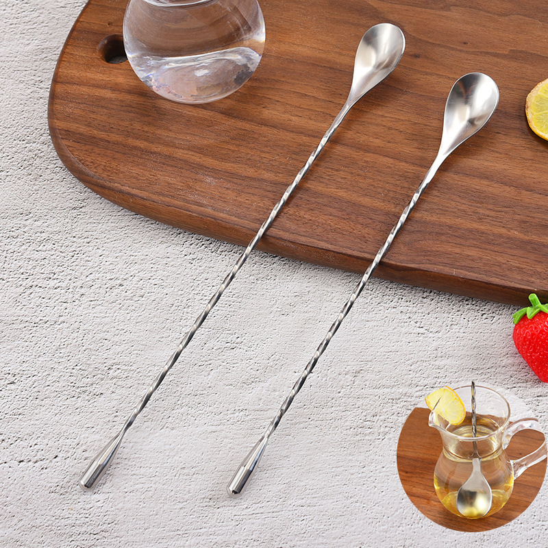 Cocktail mixing stick stainless steel