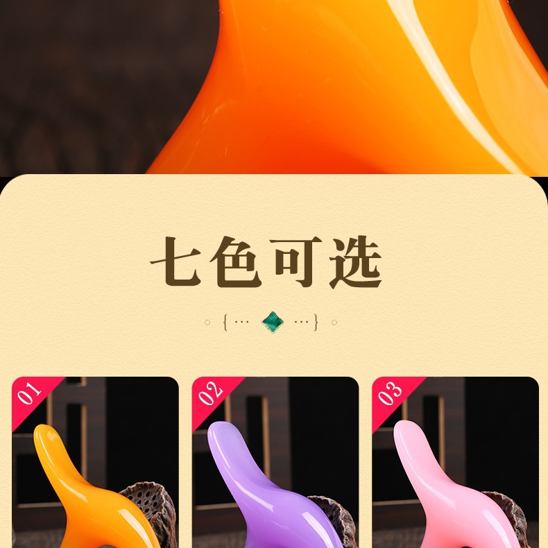 Honey Amber Triangle Bird Toe and Leg Acupressure Massager Large Foot Reflexology Massage Foot Bottom Tendon Release Acupoint Stick