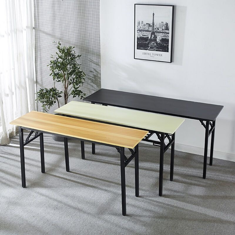Simple folding table for meetings, office work, computer use, home, restaurants, convenient for outdoor events, trade shows, light-duty stalls, snack shops, and fast food Simple folding table for meetings, office work, computer use, home, restaurants, convenient for outdoor events, trade shows, light-duty stalls, snack shops, and fast food
