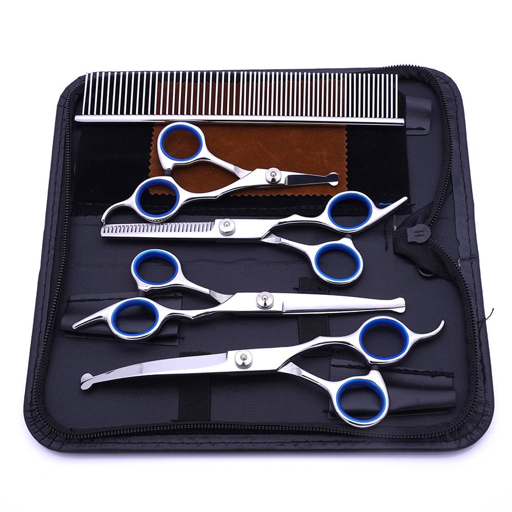 Juego de 4 tornillos blancos y círculos azules