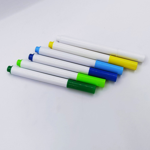 Black whiteboard pen, erasable brush, refillable office fine nib, water-based marker, wipe blackboard pen