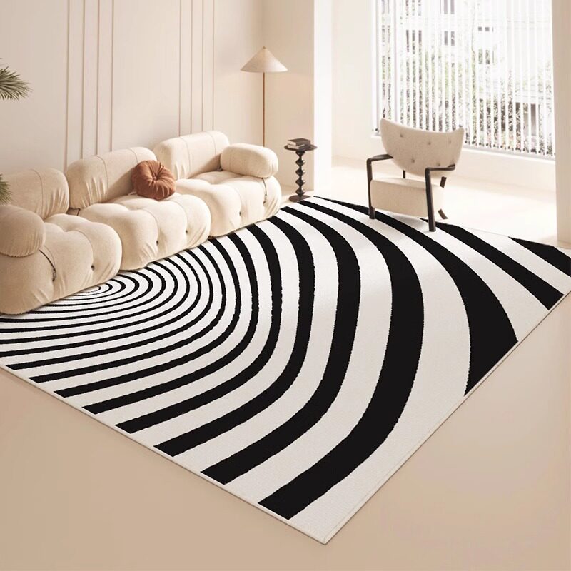 Alfombra de sala de estar ligera de lujo de alto nivel, gran área de sofá, mesa de té, mantas fáciles de cuidar, alfombra de cama de camello de dormitorio image 12