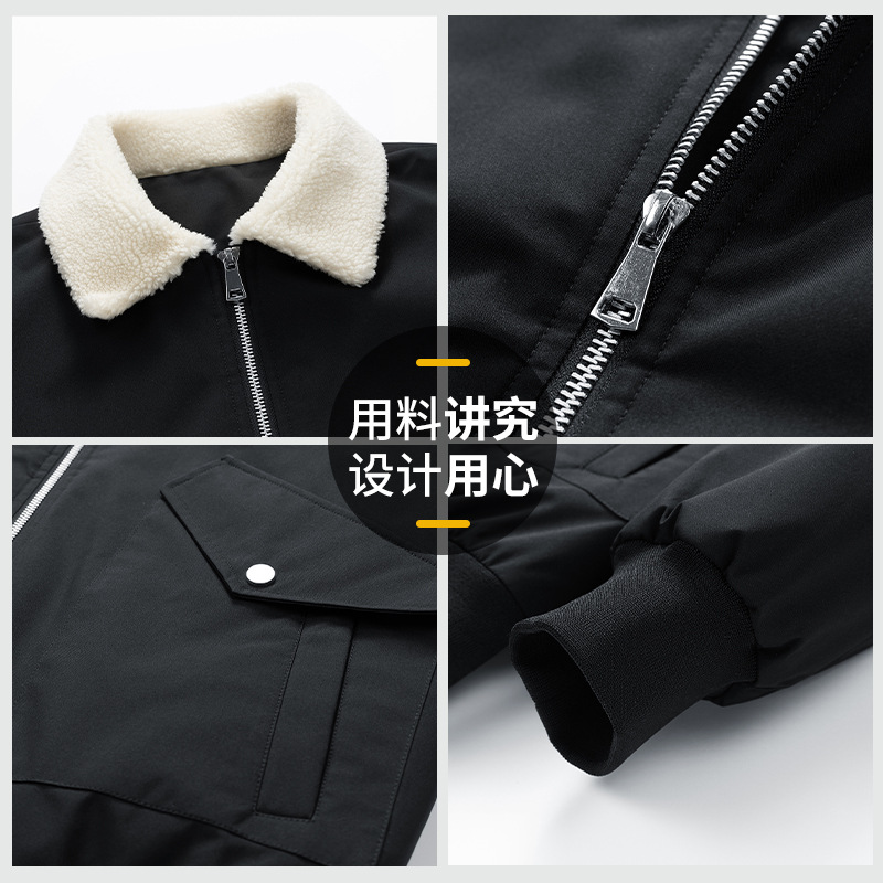 Invierno con solapa de algodón hombre casual algodón suelto hombre cálido chaqueta de algodón grueso deportivo pareja chaqueta de moda joven