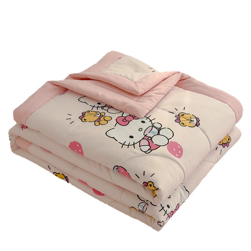 Hello Kitty, летящее хлопковое охлаждающее одеяло