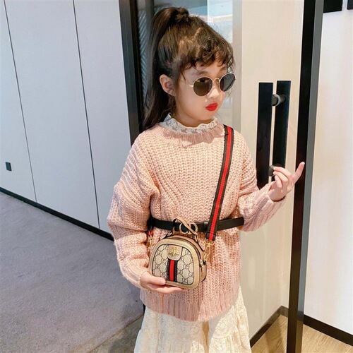 Celebrity Style Children's Handbag 2024 New Crossbody Bag Girls Fashion Cute Princess Shoulder Bag Internet Celebrity Style