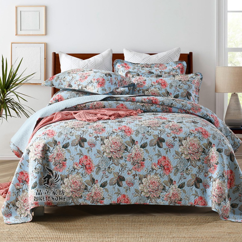 가벼운 난초 모란 조밀 한 퀼트