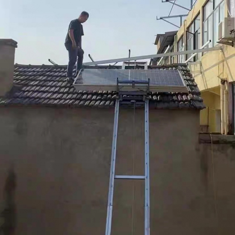 新款斜屋面琉璃瓦小云梯升降机光伏板加厚小爬梯树脂瓦屋顶巨厚