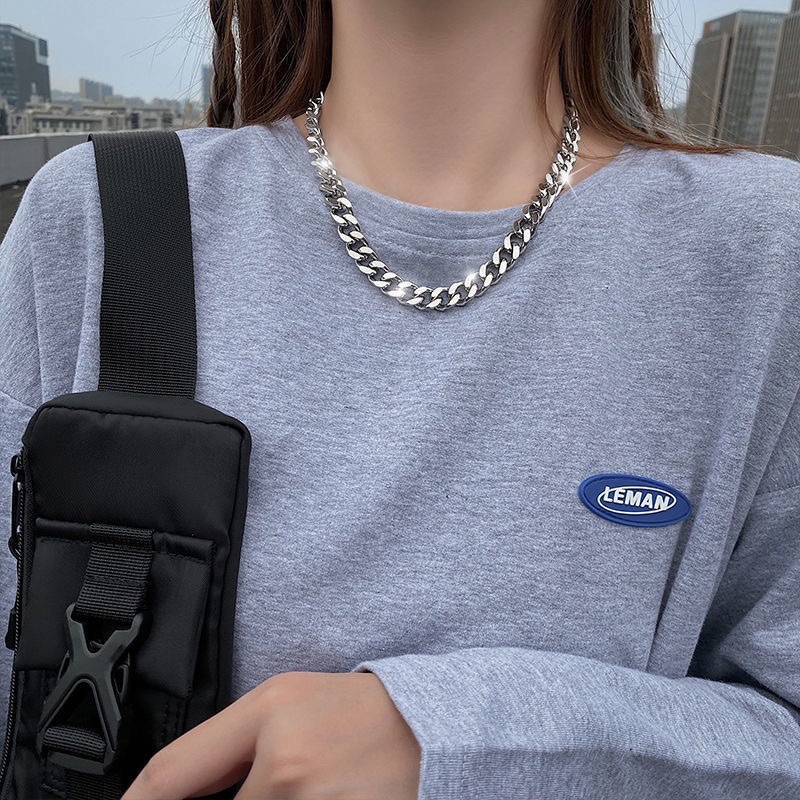 Fashion Solid Color Stainless Steel Plating Necklace 1 Piece