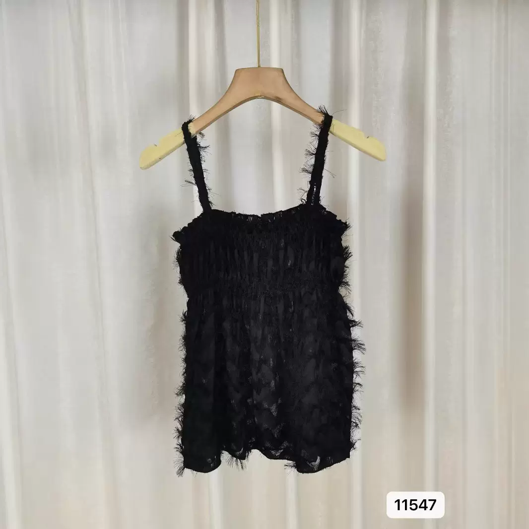 法式复古吊带女夏季新款韩版甜美背心显瘦性感辣妹无袖上衣