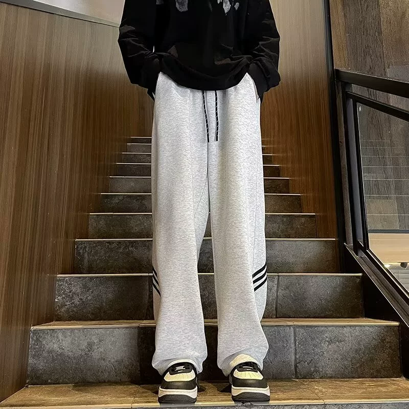 Флисовые летние спортивные брюки для отдыха мужчин и женщин, oversize, американский стиль