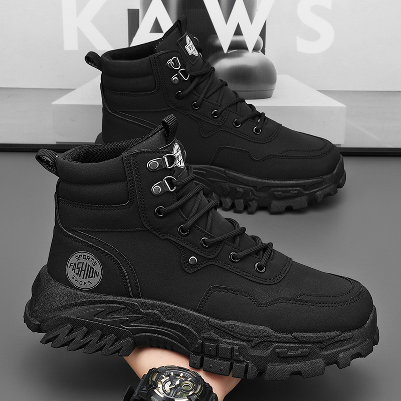 Zapatos de hombre otoño 2025 nuevas botas de trabajo de alto nivel tendencia masculina multifuncional con suela gruesa deportiva al aire libre botas Martin image 3