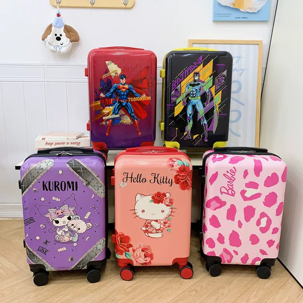 Children's Trolley Case, Cosmetic Case, New Cartoon Case, Universal Wheel Boarding Case, Letter Case, 20inch Gift Case, Color Changing