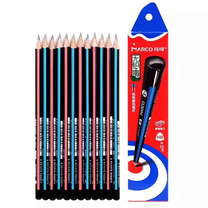 Marco 9003 triángulo barra tira lápiz niños fácil de mantener postura positiva HB kindergarten Escuela Primaria estudiante lápiz seguridad ninguno