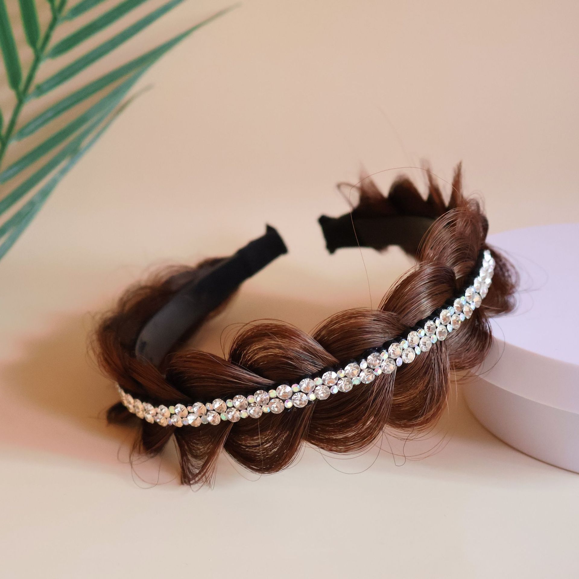 【大小钻款白钻】哑光丝浅棕色