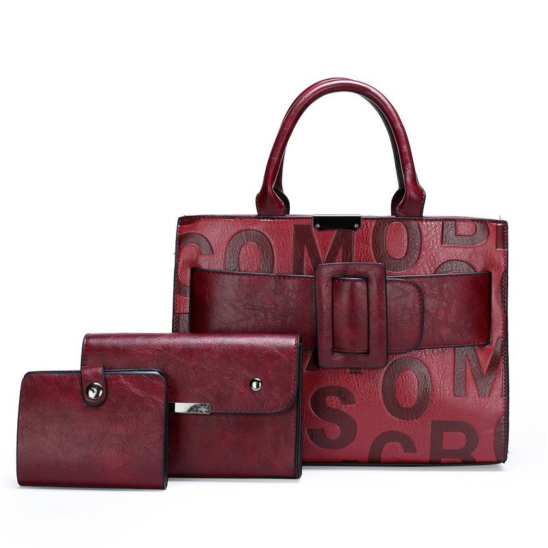 Bolso de mujer de venta caliente transfronteriza 2026 nueva letra impresión bolso de hombro portátil de gran capacidad de hombro mochila image 7