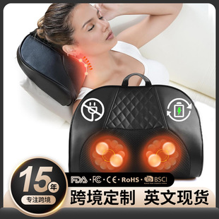 Cervical Spine Massage Pillow Cross-Border Home Heating Compress Neck Back Waist Multi-Function Kneading Pillow Shoulder and Neck Massager