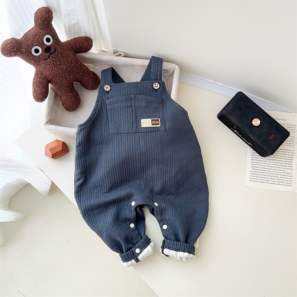 Ropa para niños primavera y otoño niño Maillard traje babero traje suéter traje de otoño de tres piezas traje de salida