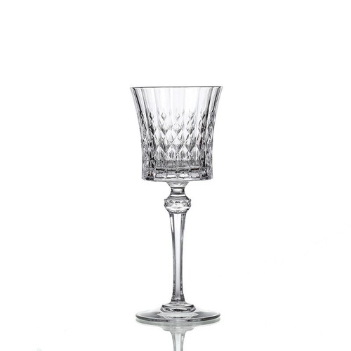 Champagne glass, whiskey glass, glass cup, fashionable high-legged cup, grape wine glass, diamond pattern wine glass