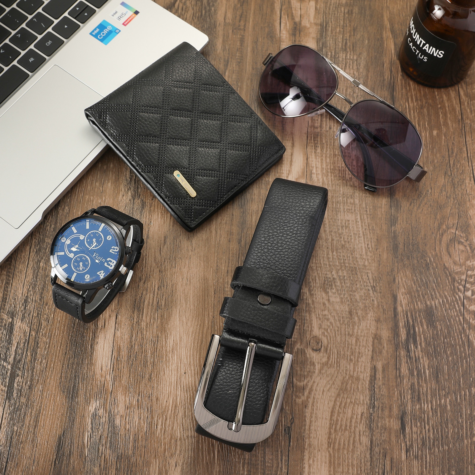 869g Weight Ordinary Glass Mirror Material Titanium Alloy Strap Material Watch Classification Pointer Display Type Single Folding Buckle Buckle Style Rectangle Dial Shape Holiday, Party Occasion Quartz Movement Solid Color Pattern Men's Gender Vintage Style, Simple Style Style Vintage Style Simple Style Solid Color Single Folding Buckle Quartz Men's Watches 2