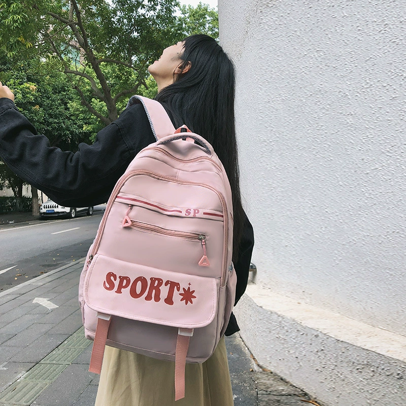 Universal backpack for students, capacious laptop for traveling