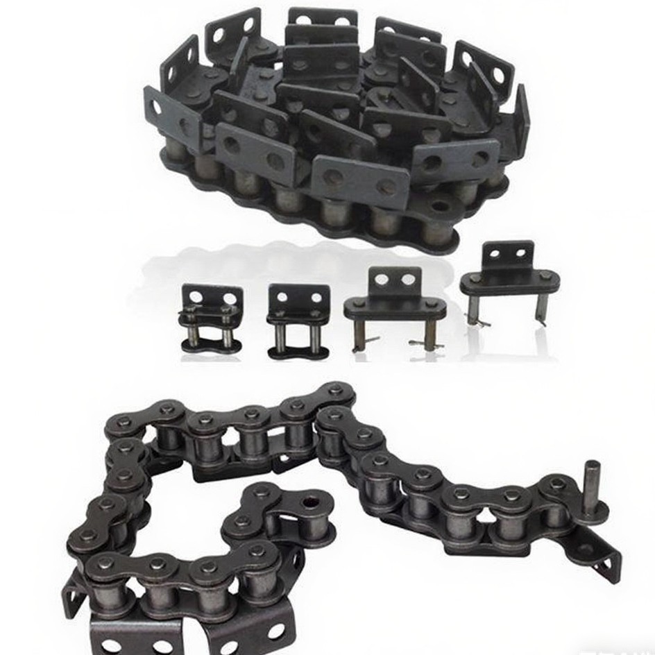 玻璃磨边机输送链条直边机铁链条传动链压板铁链条输送带斜边机