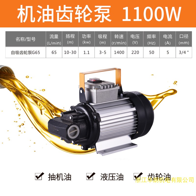 Inicio nueva bomba de combustible de alta potencia de aluminio fundido bomba eléctrica autocebante diesel CA aceite hidráulico bomba de aceite de engranajes alambre de cobre