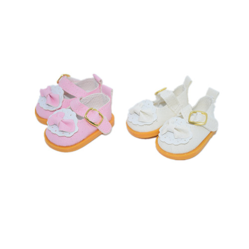 20CM Cotton Doll Small Leather Shoes Doll EXO Idol Bow Princess Shoes Doll Shoes Star Doll Shoes