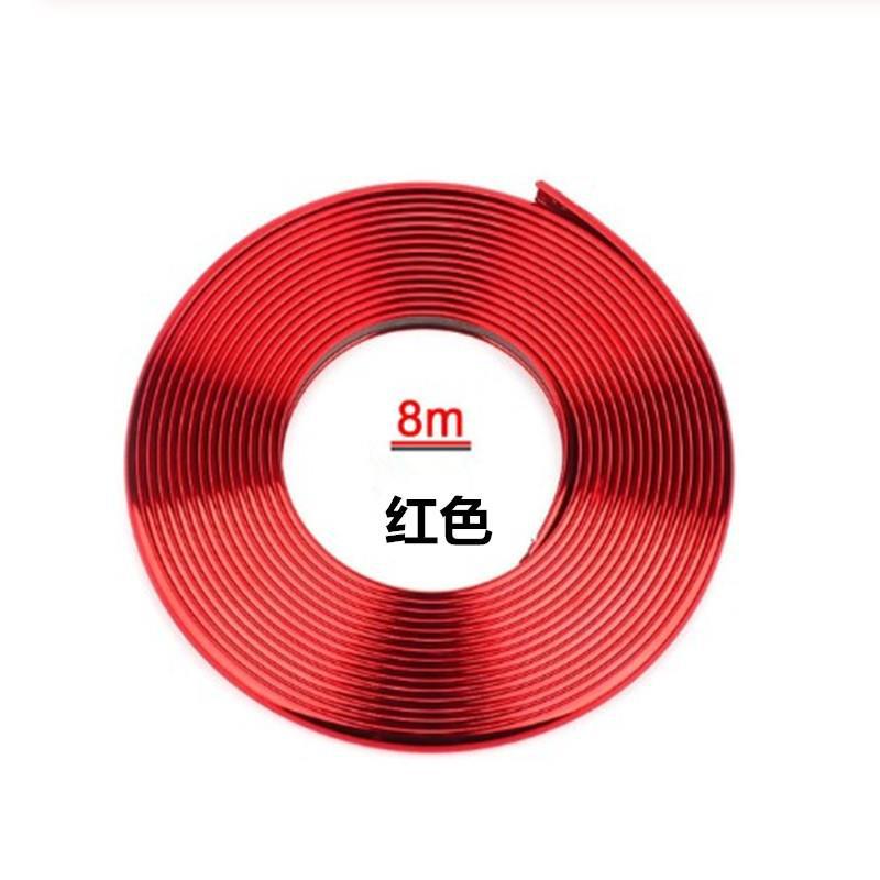 Automobile electroplated wheel hub decorative strip tire steel ring electroplated decorative sticker anti-scratch strip line anti-scratch anti-collision strip protection ring