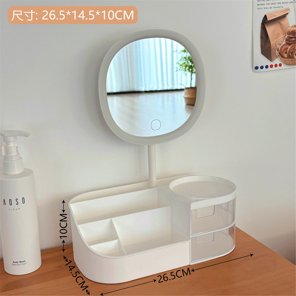 Nuevo ins cosméticos joyería de doble capa plegable de almacenamiento rack simple escritorio del hogar cuarto de baño de almacenamiento en rack de almacenamiento