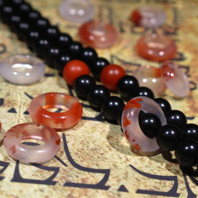 Натуральный лед плавающий Южный красный агат текст игра беговое кольцо DIY аксессуары мужские и женские ювелирные изделия подарки