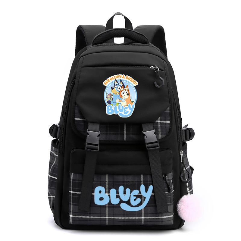 2024 クロスボーダー Bluey ブルーイ スクールバッグ 小学校 中学校 男女学生 バックパック 大容量 カジュアルバッグ|undefined