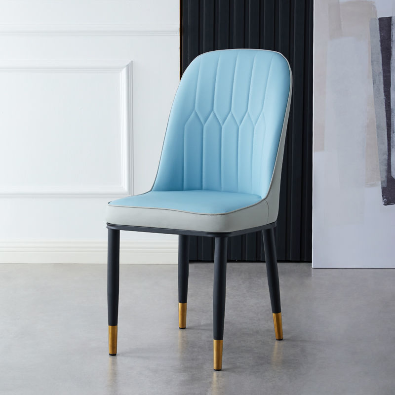 블루 그레이 강화 긁힘 방지 가죽 + 골드 다리