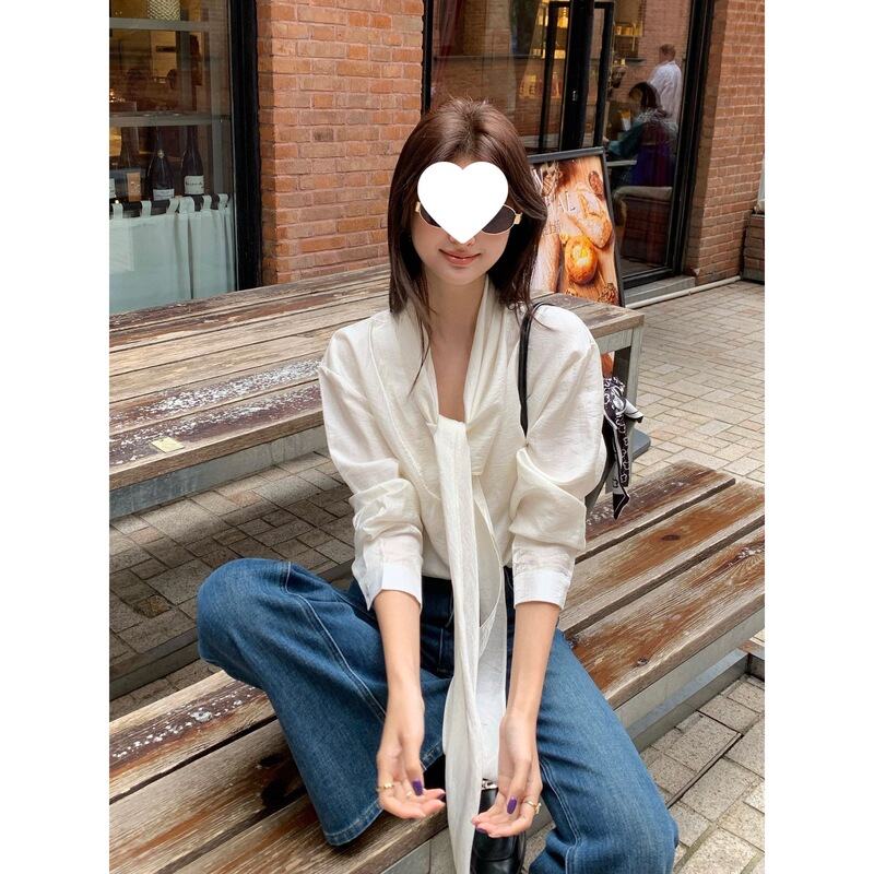 Fashionable and versatile shirt, new women's clothing for spring and autumn 2026, elegant and stylish for commuting, casual top with a flowing collar Fashionable and versatile shirt, new women's clothing for spring and autumn 2026, elegant and stylish for commuting, casual top with a flowing collar