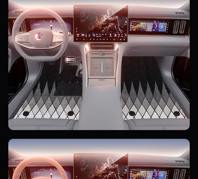 Suitable for Daimler Denza N8L Floor Mats, Full Coverage, 25 New Model Car Interior Decoration Modification Accessories, Trunk Mat Supplies