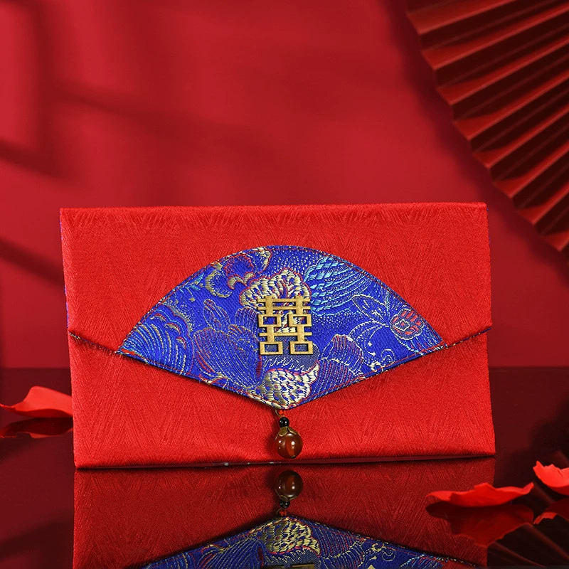Wedding red envelope wedding new Chinese retro creative personality red envelope red envelopes red envelope bag is a sealing 10,000 yuan to wholesale