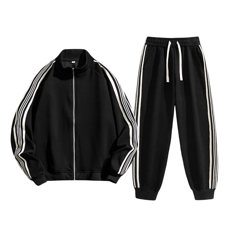 Spring autumn cotton sports suit, warm set, trousers, (Cross-border trading)