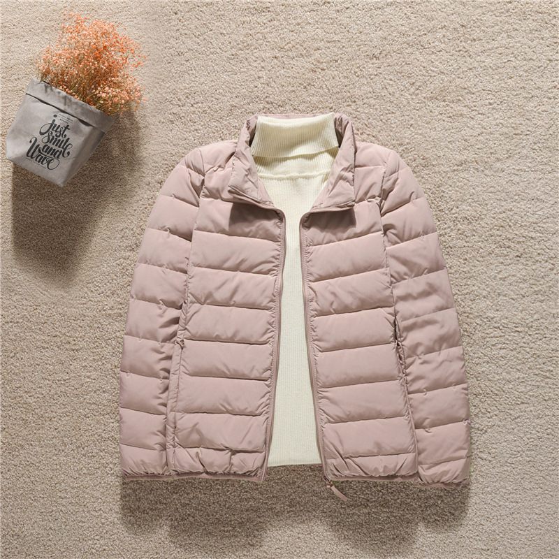 라이트 핑크 스탠드 칼라