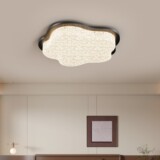 Кремовый современный и минималистичный потолочный светильник для спальни для гостиной, комфортный световой спектр, защита глаз, в цветочек