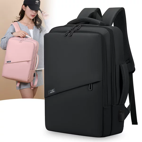 School Bag, Cross-Border Unisex Business Casual Water-Repellent Backpack, Multi-Functional Campus Class Laptop Backpack