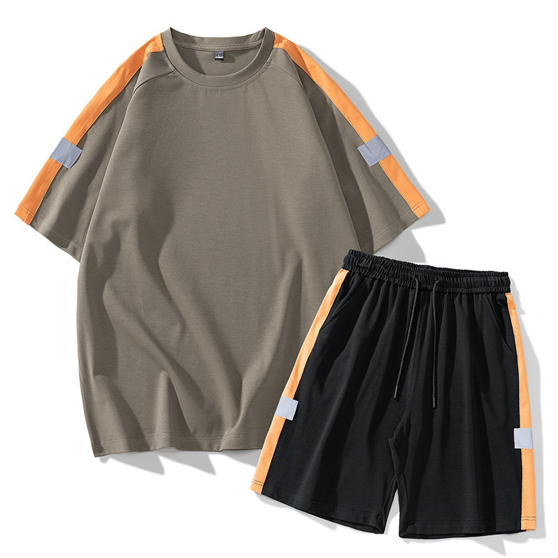 Conjunto Deportivo Casual para Hombre de Elastano con Cuello Redondo